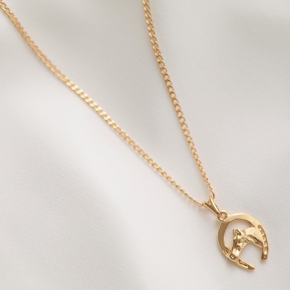 Horseshoe Equestrian Necklace - Picture 2 of 8